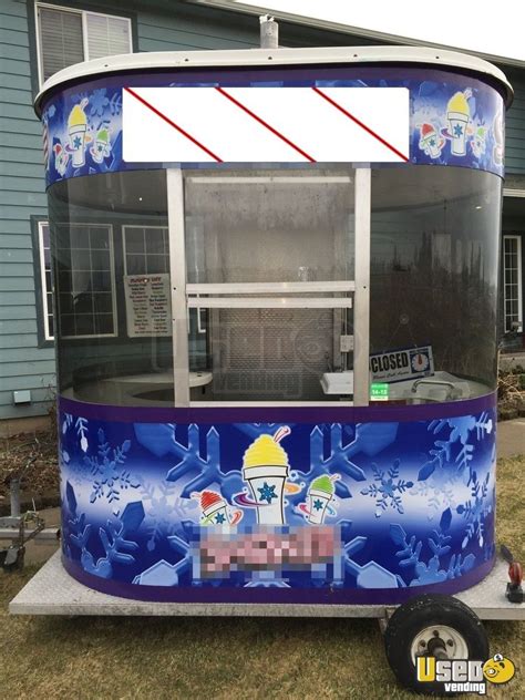 Used Snowie Shaved Ice Kiosks Snow Cone Trailers For Sale In