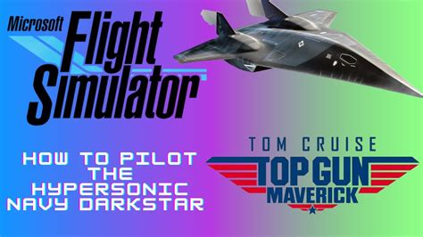 Microsoft Flight Simulator The Hypersonic Darkstar Tutorial YouTube