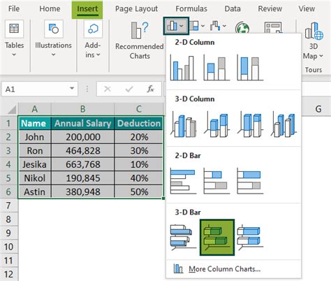 bar chart  excel   makecreate bar graph examples