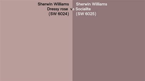 Sherwin Williams Dressy Rose Vs Socialite Side By Side Comparison