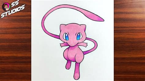 How To Draw Mew From Pokémon How To Draw Mew From Pokemon Easy Step