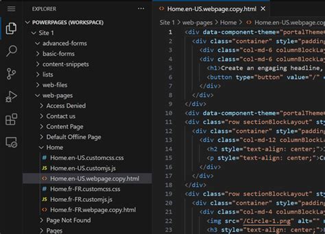 Editar el código con Visual Studio Code para la web versión preliminar