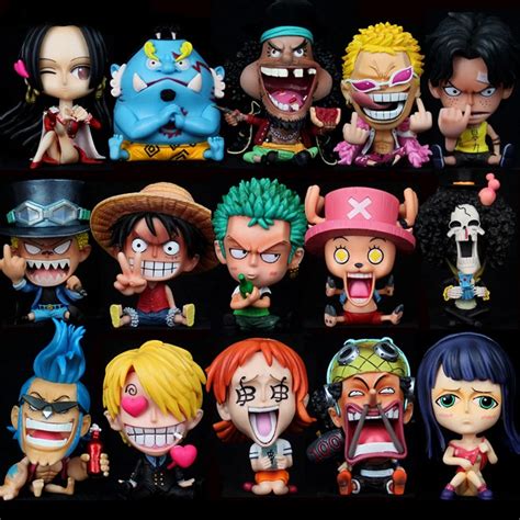 Cm Anime One Piece Figure Cute Luffy Jinbe Franky Model Pvc Action