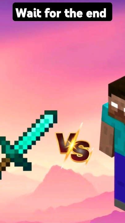 Minecraft Sword Vs All Mobs And Herobrine Shorts Minecraft Animation