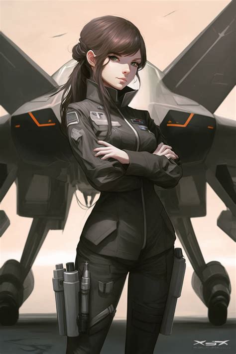 Anime Flight Officer Girl By Abstractintuitions On Deviantart