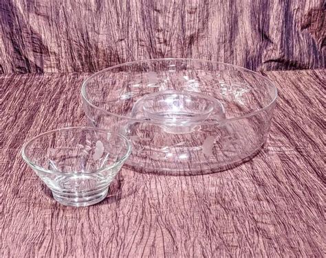 Princess House Heritage Chip And Dip Tray With Dip Bowl Free Shipping