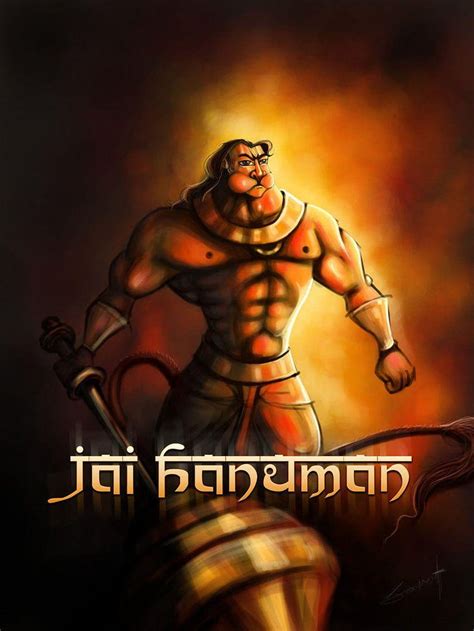 Jai Hanuman By Sarat002deviantart On Deviantart Hanuman Body Builder