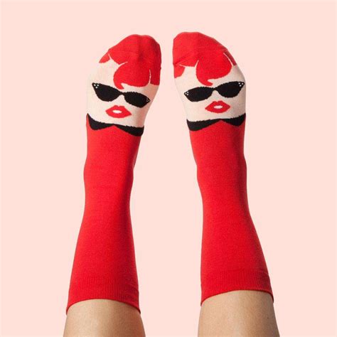 Cool Socks For Women - Retro Funny Sock Design - Sandy