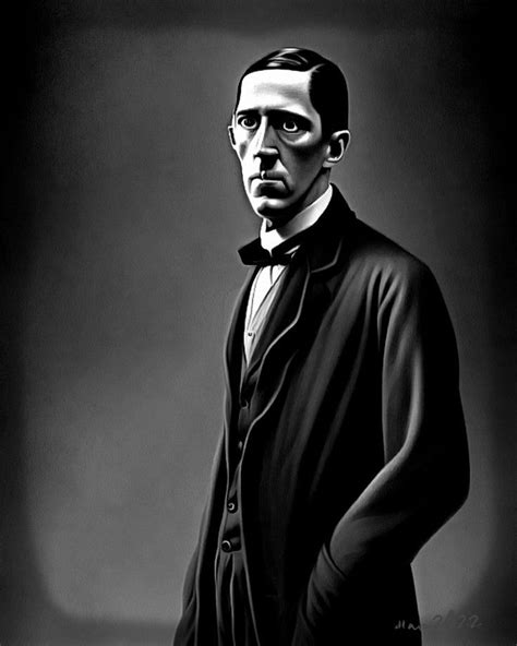 Portrait Of Hp Lovecraft Pbwells Lovecraft Portrait Horrorart