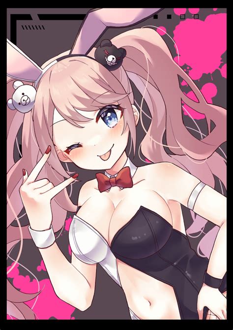 Rule 34 Breasts Bunny Ears Bunny Girl Bunnysuit Cleavage Danganronpa Danganronpa Trigger