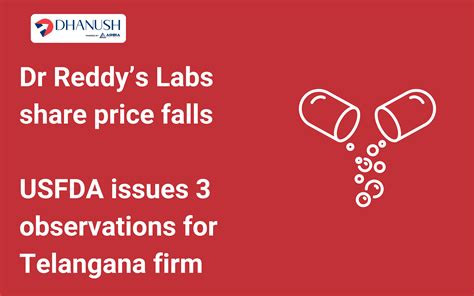 Dr Reddy S Labs Share Price Falls Dhanush By Ashika Stock Broking