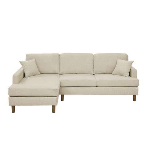 Wade Logan Avva Piece Corduroy Sectional Reviews Wayfair