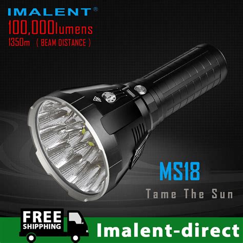 Imalent Ms18 Brightest Flashlight 100000 Lumens Powerf Torch With Oled