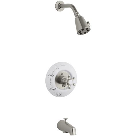 Kohler Antique Vibrant Brushed Nickel 1 Handle Bathtub And Shower Faucet Trim Kit With Single