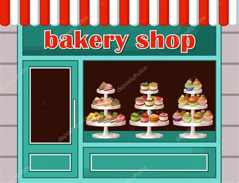 Tienda De Dulces Y Panadería Ilustración Vectorial Imagen Vectorial De