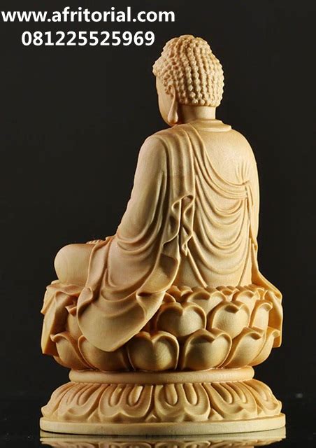 Patung Kayu Buddha Siddhartha Gautama Sakyamuni Patung Ukir Kayu