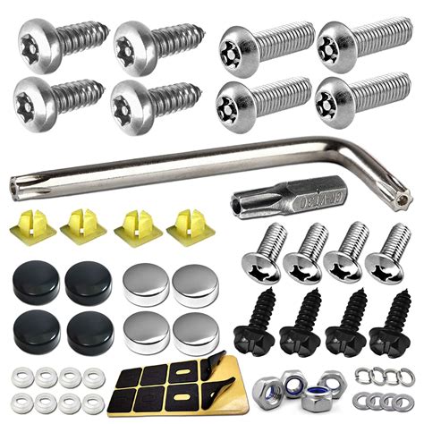 License Plate Screws Anti Theft Stainless Steel Security Screws