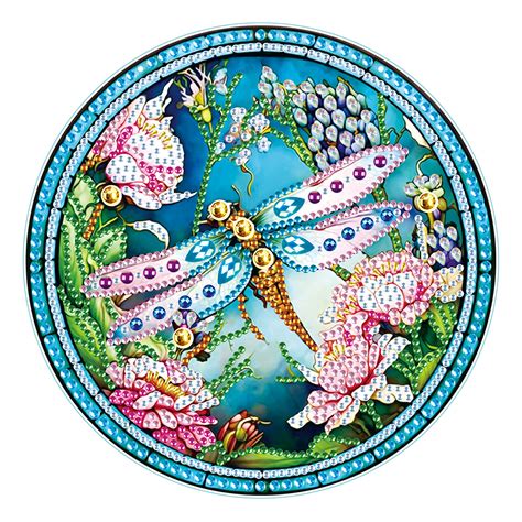 Diy Dragonfly Diamond Painting Single Sided Desktop Decor