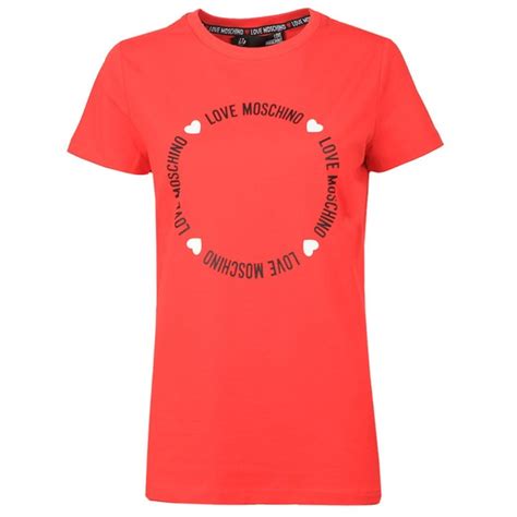 Love Moschino Circle Logo T Shirt Oxygen Clothing