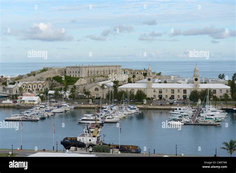 Royal Navy Dockyard Marina Bermuda View From A Cruise Ship Docked At