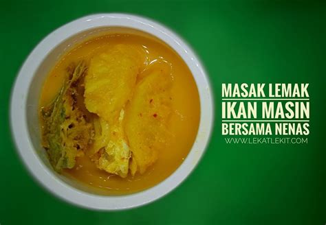 Masak Lemak Nenas Ikan Masin Gelama Tulang Ikan Merah Masin Shopee