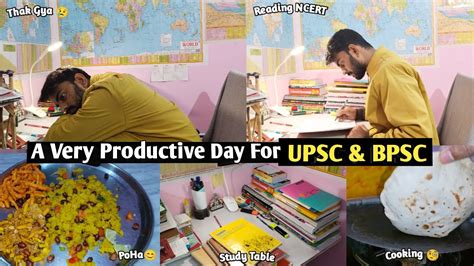 Productive Day Of Upsc And Bpsc Aspirant Upsc Study Blogs Bpsc