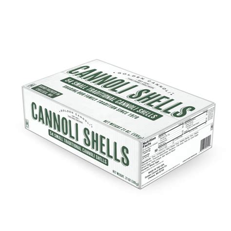 Traditional Shells Golden Cannoli Shells Company