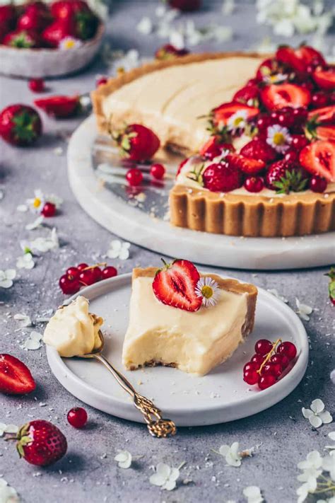 Vanilla Custard Tart With Strawberries Vegan Bianca Zapatka Recipes