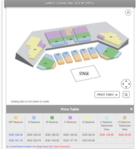 Seating Plan At Convention Centre Dollarsandsensesg