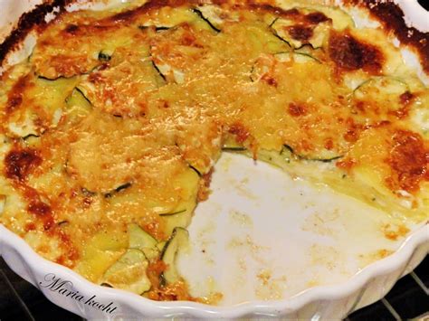 Maria Kocht Kartoffeln Zucchini Gratin Cukkinis Burgonya Gratin