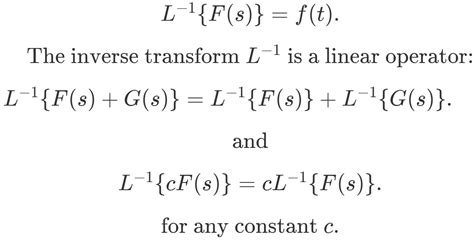 Inverse Laplace Transforms Studypug