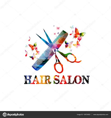 Colorful comb and scissors Stock Vector Image by ©abstract412 #139724922