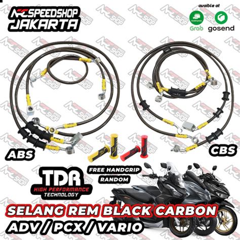 Jual Selang Rem Tdr Black Carbon Hel Hell Vario Pcx Adv Abs Cbs