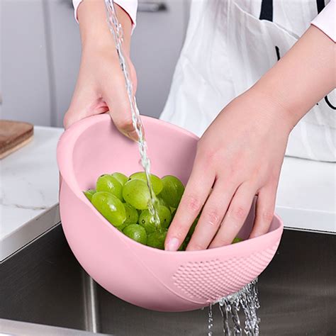 Konghyp Clearance Plastic Rice Bowl Strainer Multipurpose Drainer