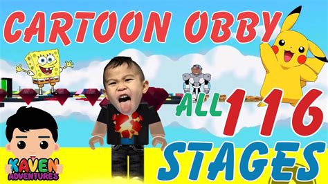 Watch All Stunning Stages Complete In Roblox Cartoon Obby Youtube