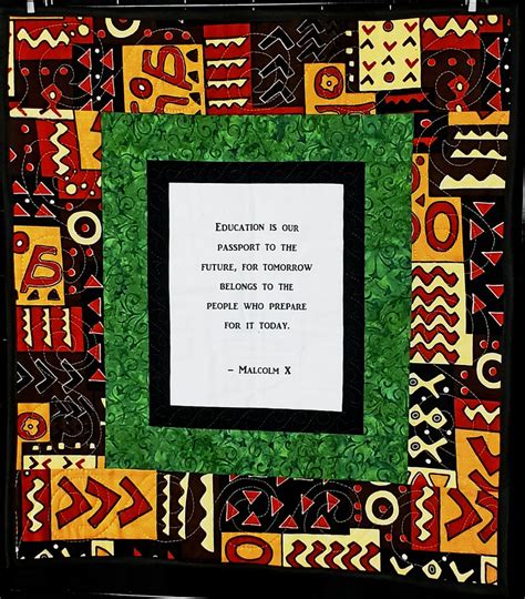 Malcolm X Handmade African Wall Hanging Wakanda Wall Art Black History Quilt Etsy