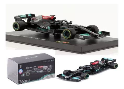 Carro Miniatura F Mercedes W Lewis Hamilton Burago Frete Gr Tis