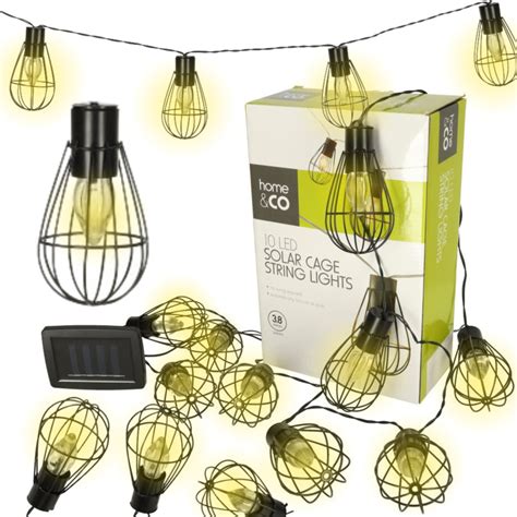 LAMPKI SOLARNE wodoodporne ogrodowe żarówki girlanda loft 10LED