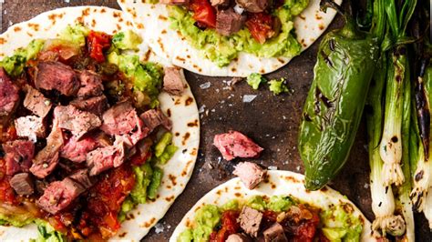 Carne Asada Flank Steak Tacos With Grilled Scallions Just Cook By Butcherbox