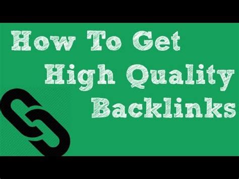 Top Ways To Build Quality Backlinks For New Website Instantly Youtube