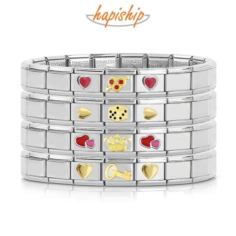 Hapiship Moda Tatl Romantik Kalp Ta Anahtar Erkek K Z Charm Linkler 9mm