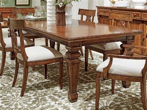 Stanley Furniture Old Town Rectangular Wood Barrister Dining Table