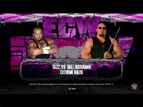 Tazz Vs Bull Buchanan Ecw Wwe K Youtube