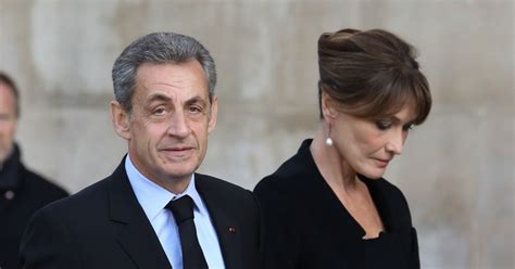 Nicolas Sarkozy et son épouse la chanteuse Carla Bruni Arrivées en l