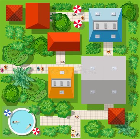 Top view of the colorful stock vector. Illustration of gardening ...