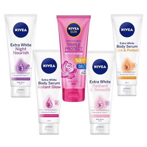 Jual Nivea Body Serum Extra White 180ml Care Protect Night