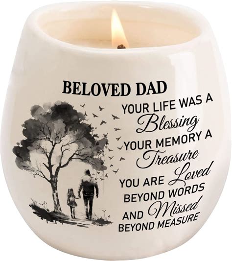 Amazon Dad Memorial Candle Memorial Gifts For Loss Of Father For