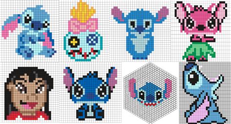 Stitch Perler Beads 20 Patterns Diy Candy