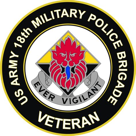 U S Army Th Military Police Brigade Veteran Sticker Decal