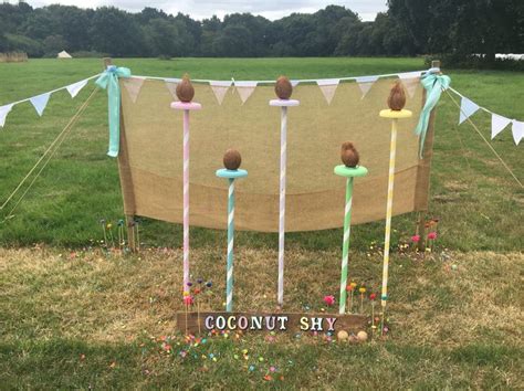 Wedding Garden Games Hire Coconut Shy Wedding Fete Games Garden